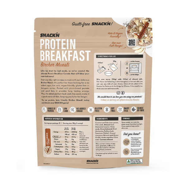 Vitawerx Bircher Museli, Apple Cinnamon — pack (2)