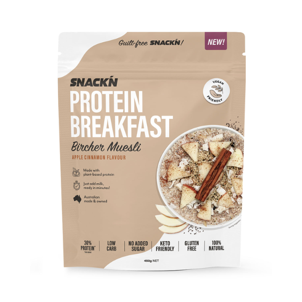 Vitawerx Bircher Museli protein bar, Apple Cinnamon powder, 450g, NZ Supps