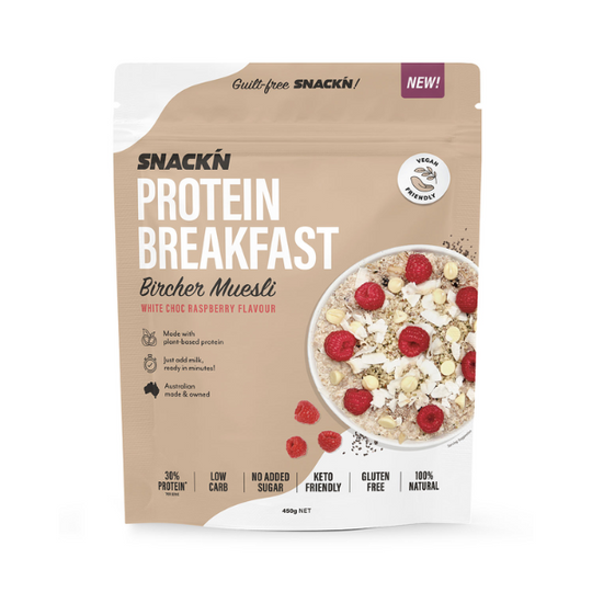 Vitawerx Bircher Museli, White Chocolate Raspberry powder