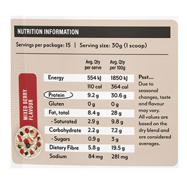 Vitawerx Instant Porridge, Mixed Berry — pack (3)