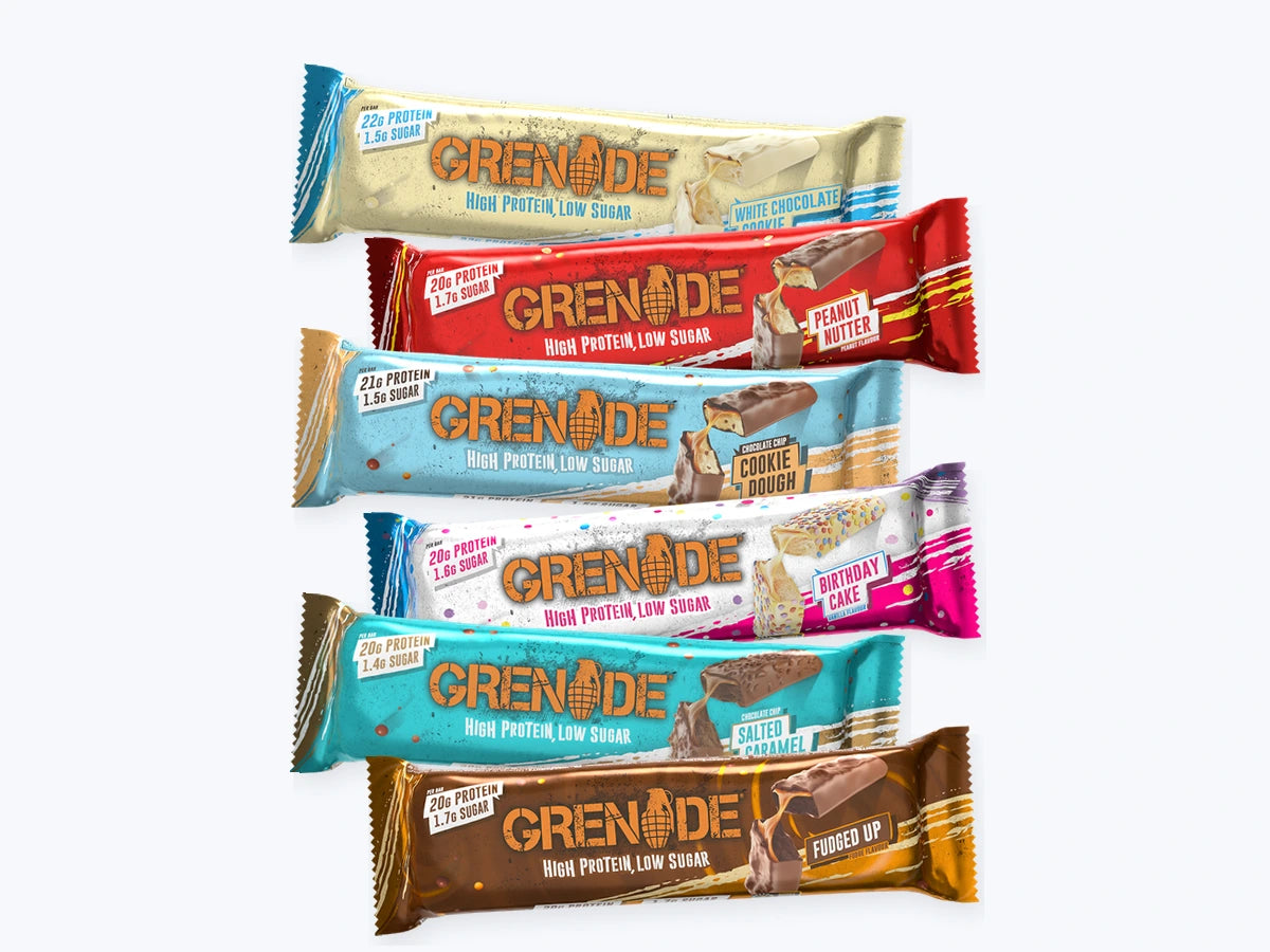 Grenade Protein Bars in a mix of available flavours